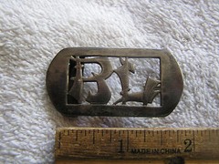 Vintage Marshall Field Co. Hand Made Belt Buckle Sterling Silver
