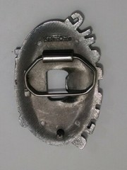 Beer Pong Champ Belt Buckle Bottle Opener Heavy Silvertone Metal Cup Ball Design