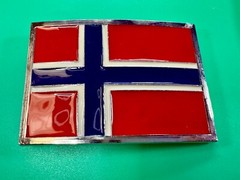 Flag of Norway Country Red Blue New Patriotic Belt Buckle