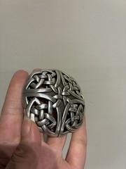 Celtic Knot Belt Buckle – Antique Silver Finish