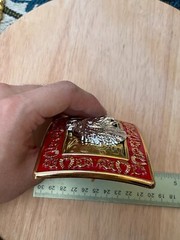Western Buckle HorseShoe Silver Gold Red Horse Head Cowboy 2 » Hebillas Vaqueras