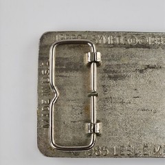 Vtg Belt Buckle Liberty Centennial Coin 1886-1986 Leslie Mfg 1985 Metal USA