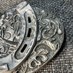 Ornate Womens Western Oval Belt Buckle Horseshoe Buckle 2002 Enchantment USA