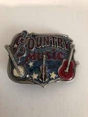 Country Music Nashville Guitar Banjo The Great American Buckle Co. Belt USA