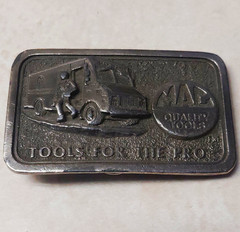 MAC Tools Limited Edition Silver Western Belt Buckle Logo Graphic 1.5in