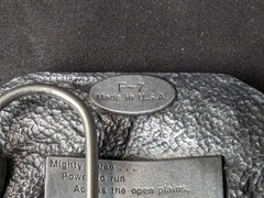 Vintage 1988 Siskiyou Buckle Co Mighty Horse Belt Buckle Solid Pewter Made in…