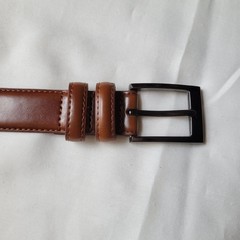 Mio Marino Men&rsquo;s Brown Leather Belt Size 44&Prime;