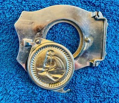 WESTERN BELT BUCKLE Silver Metal HORSE OR COIN MEN S ACCESSORIES CLASSIC LOOK