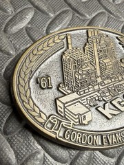 Vtg Kansas Gas & Electric Co. 1961-‘67 Gordon Evans Station Utility Belt Buckle!