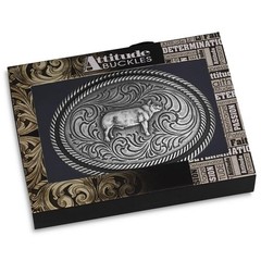 Montana Silversmiths Attitude Show Hog Pig Western Oval Belt Buckle