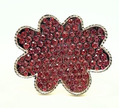 Handmade western style classic Belt Buckle Silver Metal pink rhinestone fashion