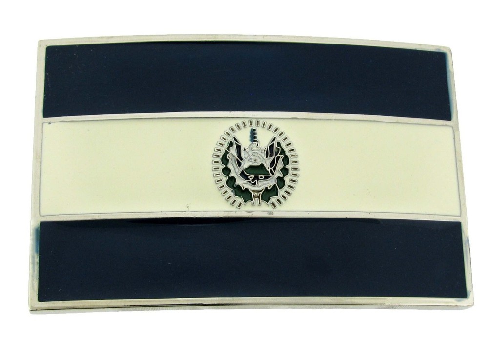 El Salvador Flag Belt Buckle Salvadorans National Father Anniversary Day Gifts