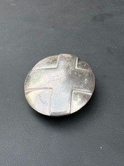 Robert Lee Morris Studio 925 Sterling Silver Cross Design Belt Buckle