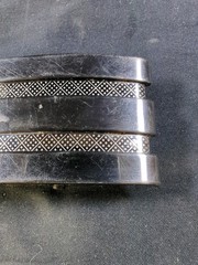 Dark Silver Tone Automatic Ratchet Slide Belt Buckle Adjustable Teeth Replace