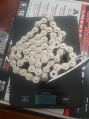 Vintage 1970s Japan D.I.D.40 Motorcycle Chain Belt Etched Buckle 32&Prime; Stainless