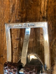 James Reid Ltd Santa Fe Sterling Silver Belt Buckle 30-33-1.5”-1”🦎✅nu Belt