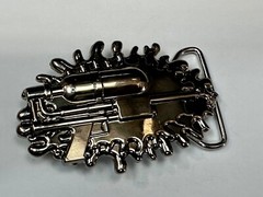Water Squirt Gun – Alien Martian Shooter! Silver color 2005 SMC Gun Belt Buckle