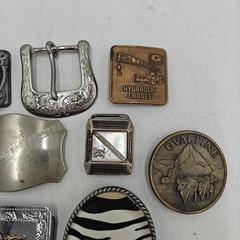 Vintage Belt Buckle LOT OF 13 – Mixed Metals Western Eagle Harley Aztec Mens