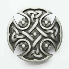 Original Celtic Keltic Iron Cross Western Metal Fashion Belt Buckle