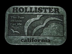 TE01151 COOL **HOLLISTER CALIFORNIA THE SUN SHINES FOR ME** FASHION BELT BUCKLE