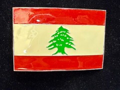 Lebanon Lebanese Liban National Flags Middle East Flag Belt Buckle
