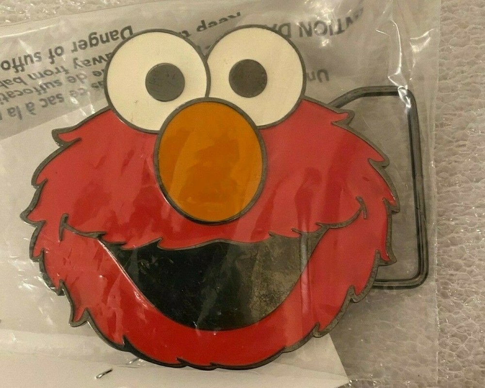 Sesame Street Cookie Monster 2009 Metal Belt Buckle