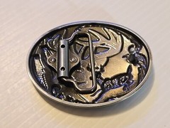 DEER HUNTING BUCK HUNTER Metal Belt Buckle