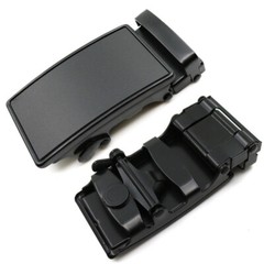 Fashion Men Classic Black Metal Automatic Buckle Ratchet Belt Buckle 3.5cm Width