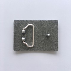 Antique Silver Rectangle Blank Belt Buckle For Engraving Drawing Also US Stock
