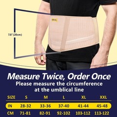 URIEL Abdominal Belt for Hanging Belly – X-Large (Pack of 1), Nude