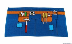 THE HANDYMAN TOWEL – Tool Belt Blanket Beach Pool Bathroom – Gag Joke BigMouth