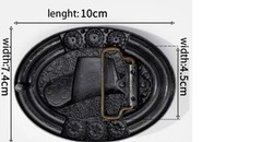 Women Belt Buckle Texas Cowboy Hat Bohemian Style Size 3 X 4
