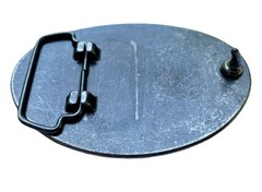 Large Custom Tooled Leather Belt Buckle, MADE to ORDER, Names or Initials