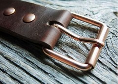Copper Buckle – Roller Belt Buckle, Made in USA, 1¼ » 1⅜ » 1½ » 1⅝ » Inch Widths