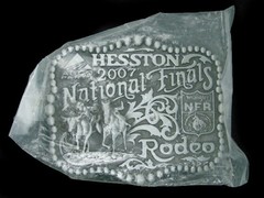 UD17167 *NOS* NFR ***2007 NATIONAL FINALS RODEO*** HESSTON COLLECTOR BELT BUCKLE