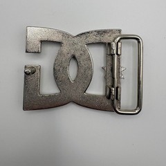 Unisex Y2K Steel Belt Buckle with DC Shoes Logo Skater Vintage 90s/00s