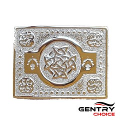 Scottish Kilt Belt Buckle Celtic Circle Thistle Highland Kilt Belt Silver Buckle