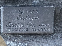 Siskiyou 1987 Dad Tribute Belt Buckle, COMBINED SHIP $1 PER MULTIPLE