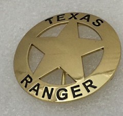 Texas Ranger Badge Belt Buckle (Seconds)