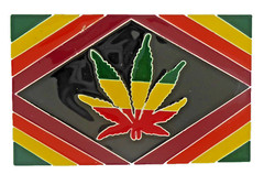 Belt Buckle New Men Women Rasta Flag Square Reggae Style Colorful Metal Fashion