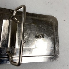 Vintage Peterbilt Semi-Truck Flat Nose Cabover Metal Belt Buckle 3 3/8&Prime; x 2 1/8&Prime;