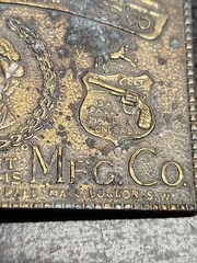 Colt&rsquo;s Mfg. Co. Belt Buckle Antique Gold Tone Police Depts Banks Express Co