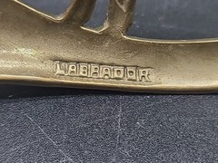 Leonard P. Reid Bronze Labrador Orvis Belt Buckle 2001