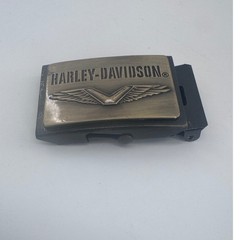 Harley-Davidson Belt Buckle Winged Logo Flip Top Clamp Classic Rectangle