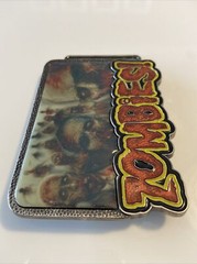 Zombies! Enamelled Belt Buckle for 1.75&Prime; Belt. 3.6&Prime; x 2.75&Prime; Front
