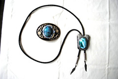 Western Belt Buckle and Bolo Set
