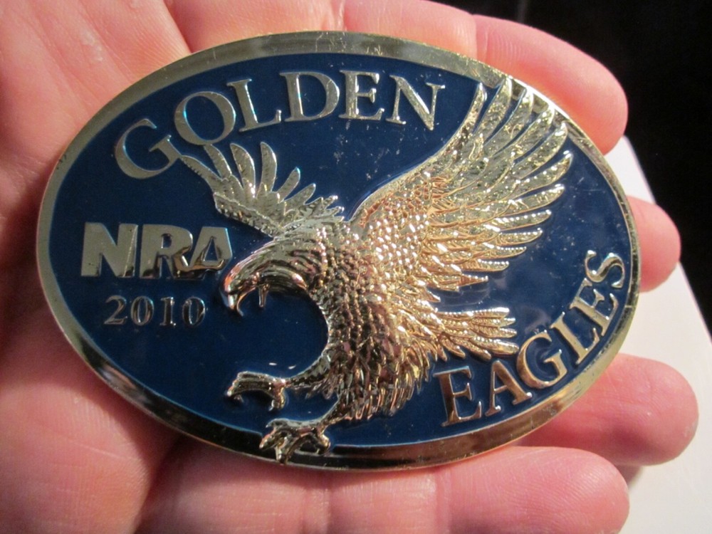 2010 NRA GOLDEN EAGLES BELT BUCKLE VERY HEAVY – GW-14