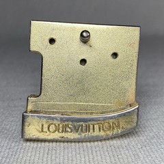 Louis Vuitton LV Iconic Gold Tone Belt Buckle ONLY Unisex #M0568U Vintage