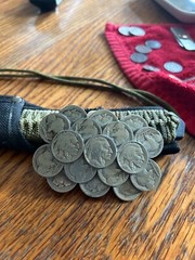 Vintage Belt Buckle 1935+ 1937 Indian Head Buffalo Nickels.