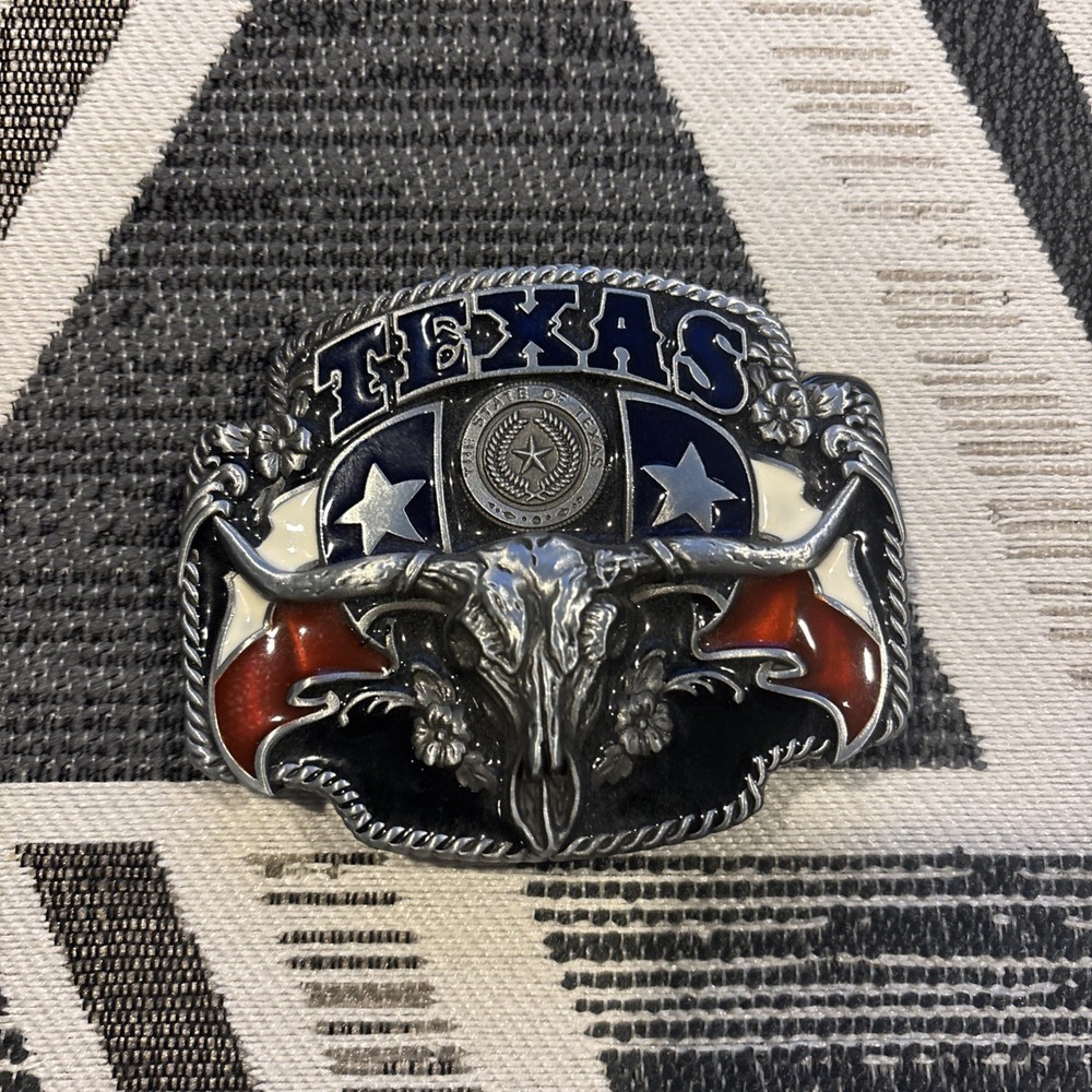 Texas State Flag Metal Fashion Belt Buckle